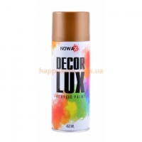 Краска NOWAX NX48043 Decor Lux цвет золотой металик 450мл